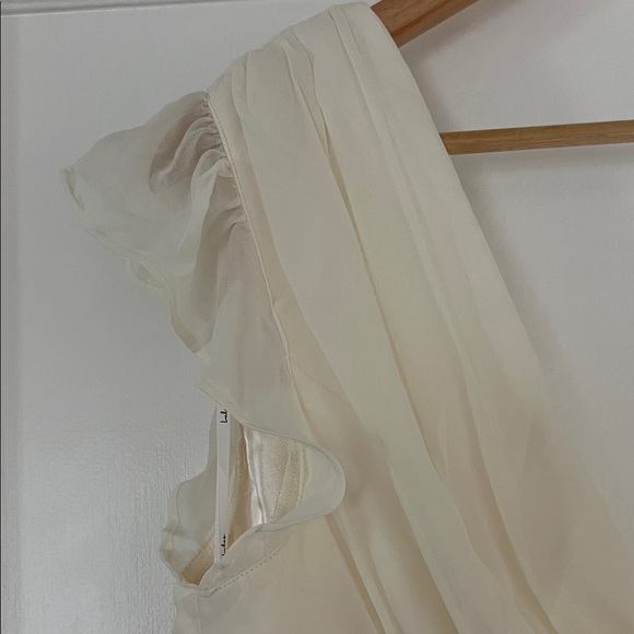 Lulu’s Cream Ruffled Maxi Dress - Picture 4 of 6